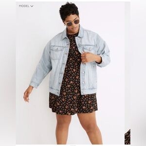 MADEWELL Light Wash Classic Denim Jean Trucker Jacket Size 4x